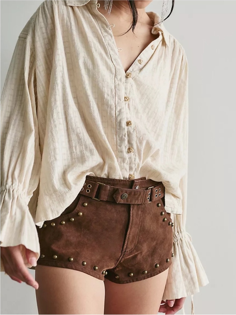 NWT Free People We The Free The Cool Kid Suede Micro Shorts Size 8